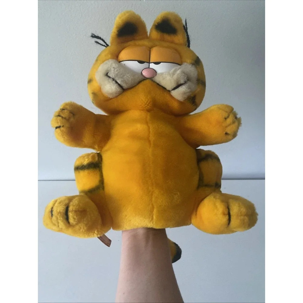 Garfield Cat Puppet 12 Inch Stuffed Plush Doll Figure Toy VTG Show Movie Dakin - Picture 2 of 9